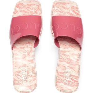 Gucci Pink Slide Sandals